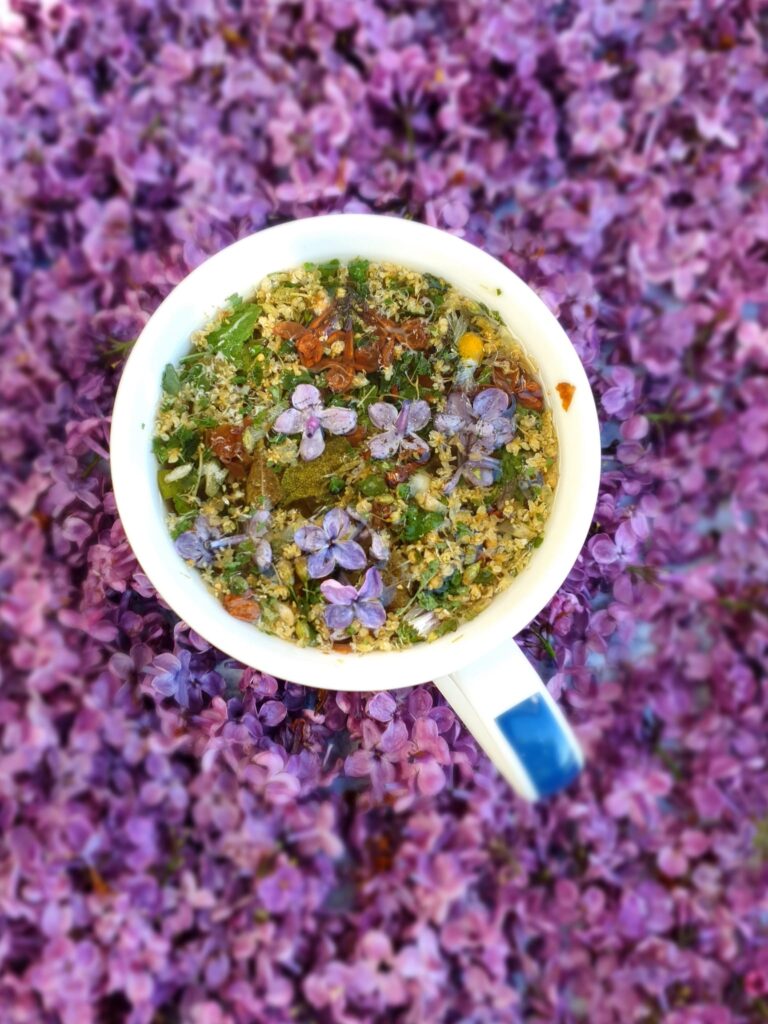 Kolorowa ziołowa herbatka Gabrysi z kwiatów i ziół