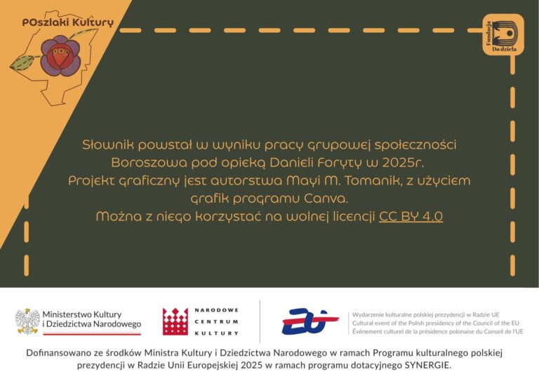 Boroszów słownik śląski wsi starych dębów