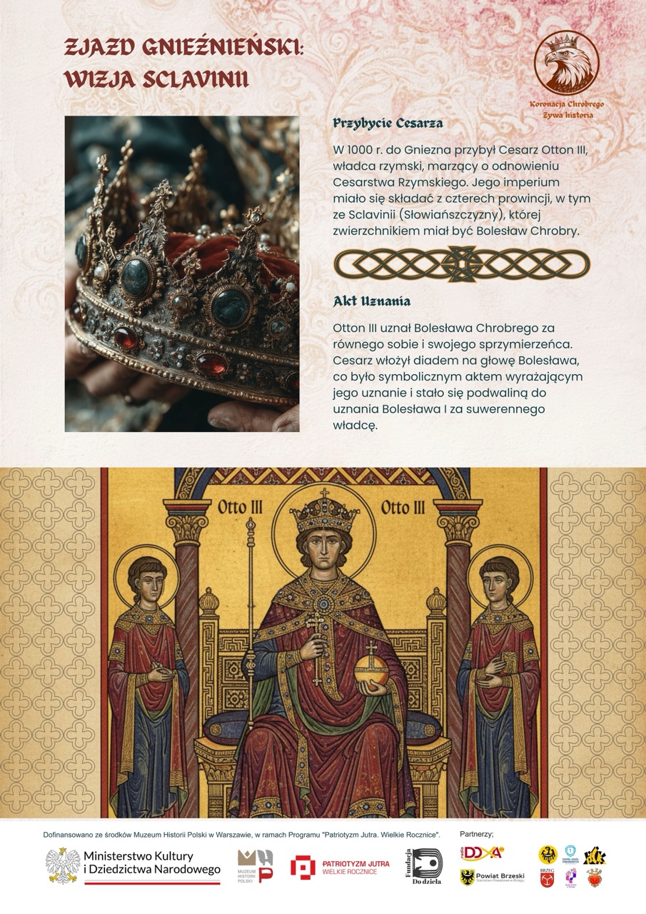 Uroczystość koronacji Bolesława Chrobrego w Gnieźnie w 1025 roku.