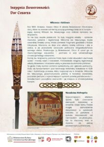 Korona, berło i jabłko królewskie – insygnia średniowiecznego monarchy.