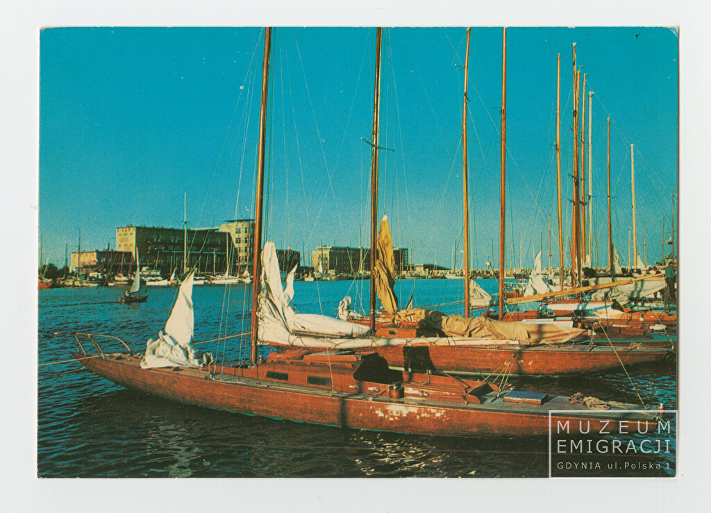 Pocztówka z Basenem Żeglarskim imienia Generała Zaruskiego, 10.5.1971